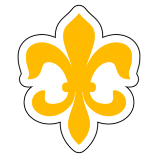 Fleur-de-lis Sticker (Yellow)